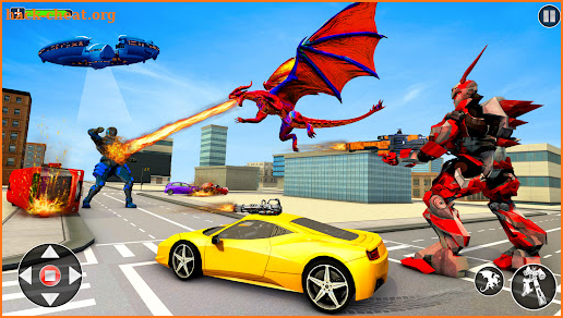 Flying Dragon Car Transforming screenshot