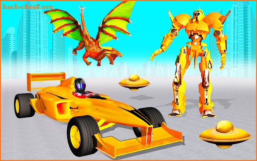 Flying Dragon Robot Car Games screenshot