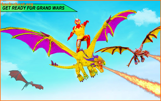 Flying Dragon Robot Car Games screenshot