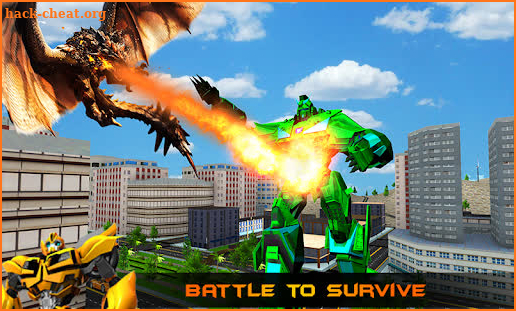 Flying Dragon Robot  Car Transformation Game screenshot