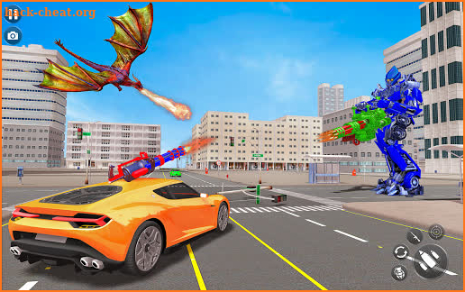 Flying Dragon Robot Transformation Car Game screenshot