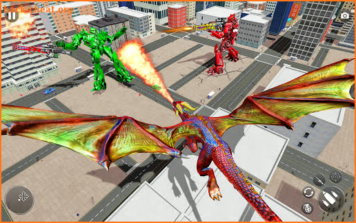 Flying Dragon Robot Transformation Car Game screenshot