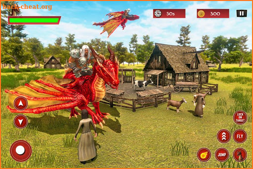 Flying Dragon Taxi Simulator: Medieval Village screenshot