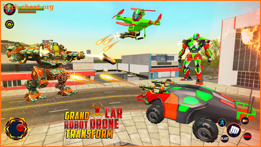 Flying Drone Robot Car Transform screenshot