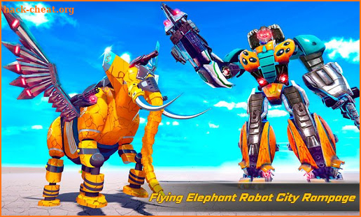 Flying Elephant Robot Transform: Robot War screenshot