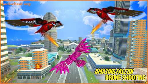 Flying Falcon Squad Car Robot Games - Shoot 'em up screenshot