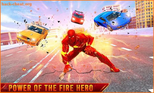 Flying Fire Hero Transform Robot Games screenshot