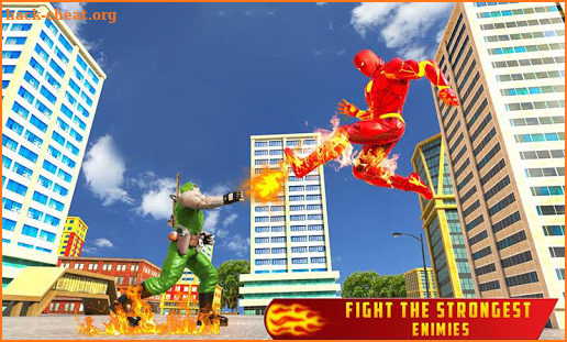 Flying Fire Hero Transform Robot Games screenshot