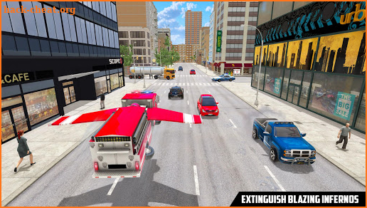 Flying Fire Truck Simulator screenshot