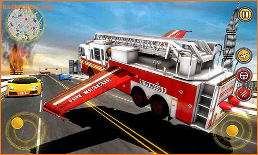 Flying Firefighter Truck Simulator 2019 screenshot