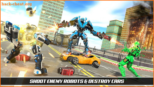 Flying Formula Car Transform War : Robot Games screenshot