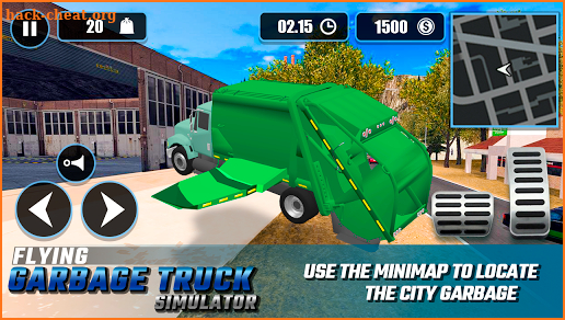 Flying Garbage Truck Simulator screenshot