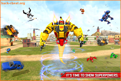 Flying Ghost Robot Car Game: Transform robot Games screenshot