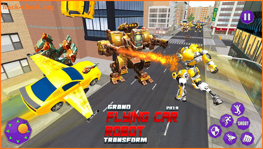 Flying Grand Robot Car Transform Fight 2019 screenshot