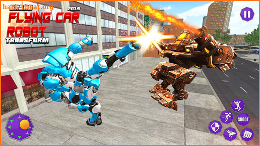 Flying Grand Robot Car Transform Fight 2019 screenshot