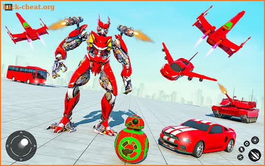 Flying Helicopter Robot Car Transform Robot Game screenshot