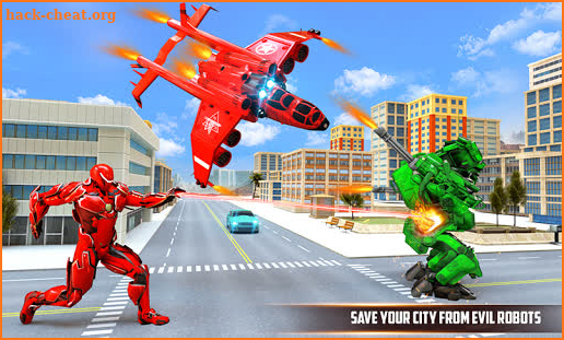 Flying Helicopter Transform: Futuristic Robot Game screenshot