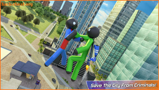 Flying Hero Stickman Criminal City screenshot