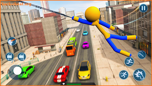 Flying Hero Stickman Rope Hero screenshot