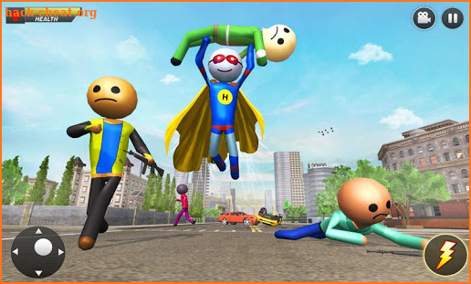 Flying Hero Stickman : Stickman Rope Hero Games screenshot