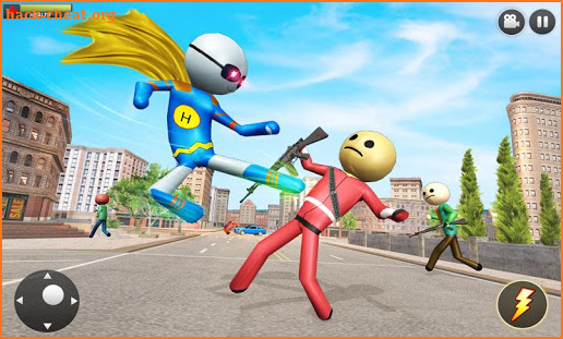 Flying Hero Stickman : Stickman Rope Hero Games screenshot