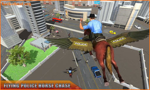 Flying Horse Police Chase : US Police Horse Games screenshot