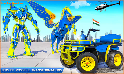 Flying Horse Robot ATV Quad Bike Transforming Game screenshot
