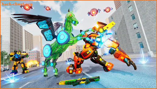 Flying Horse Robot Car: Super Car Robot Games screenshot