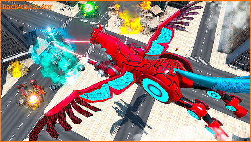 Flying Horse Robot Car: Super Car Robot Games screenshot