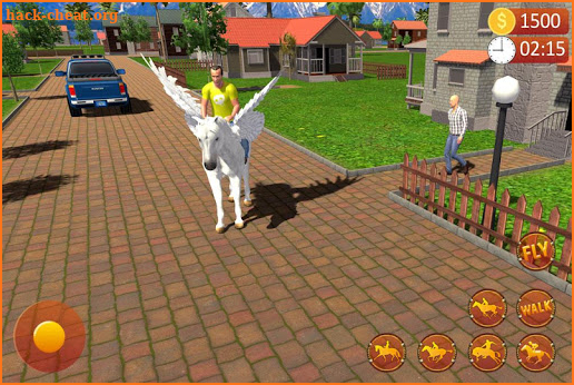 Flying Horse Taxi Driving: Unicorn Cab Driver screenshot