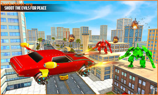Flying Horse Transform Car: Muscle Car Robot Games screenshot