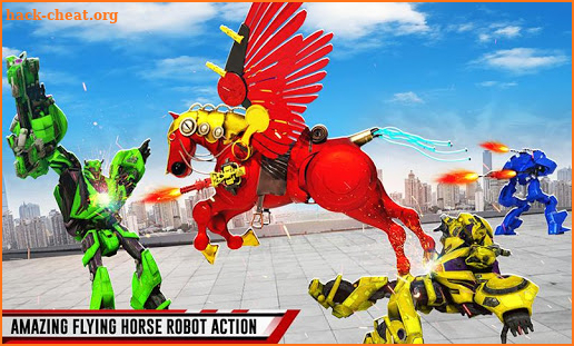 Flying Horse Transform Robot Cowboy: Robot Games screenshot