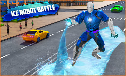 Flying Ice hero Robot: Hero Transform Robot Games screenshot