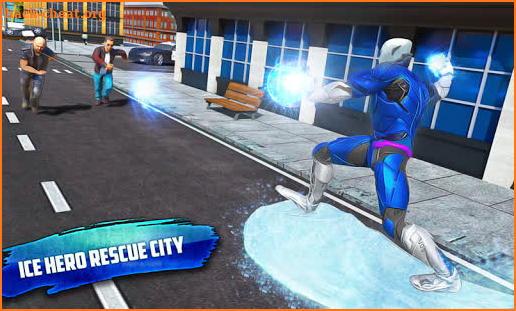 Flying Ice hero Robot: Hero Transform Robot Games screenshot