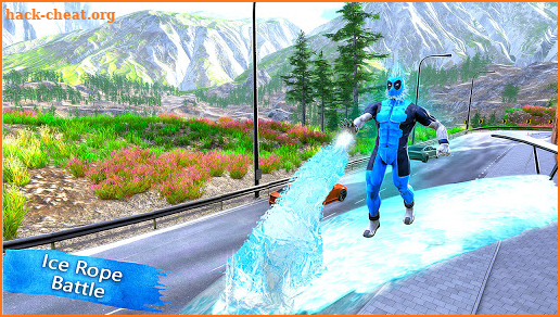 Flying Ice Hero War - Robot Fighting Games 2021 screenshot