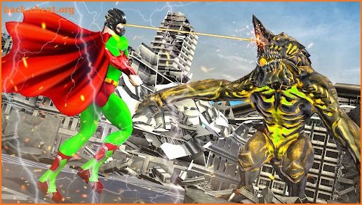 Flying Iron Hero: Rope Hero 3D screenshot