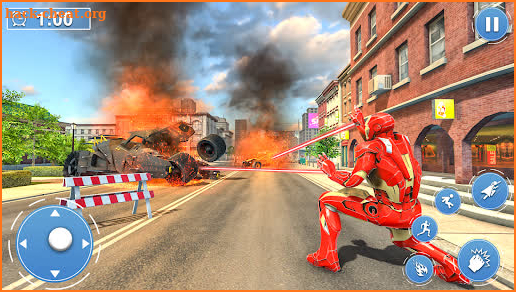 Flying Iron Hero Superhero War screenshot