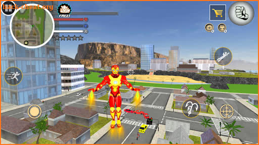 Flying Iron Rope Hero Vegas Gangster Crime City screenshot