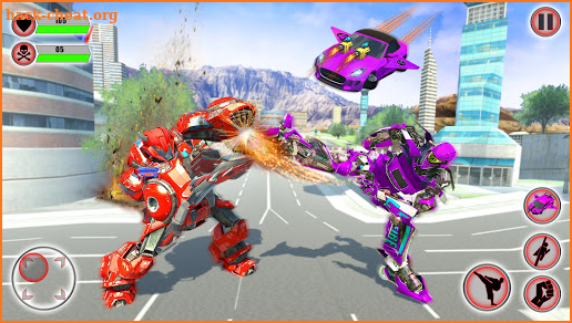 Flying Jetpack Car Robot Transform - Robot Games screenshot
