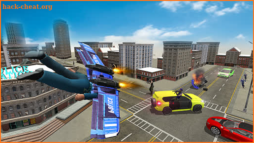 Flying Jetpack Hero Crime City screenshot