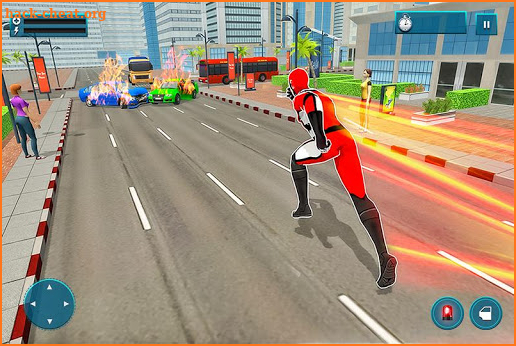 Flying Light Speed Hero City Rescue Games 2020 screenshot