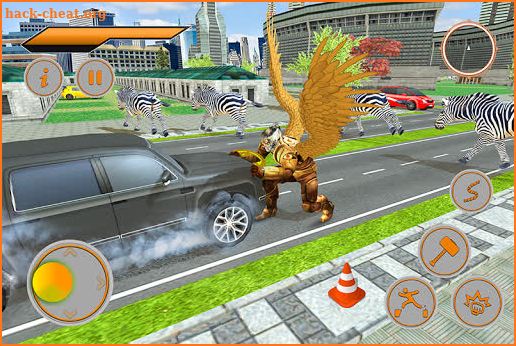 Flying Lion Rope Hero Animal Rescue Game screenshot