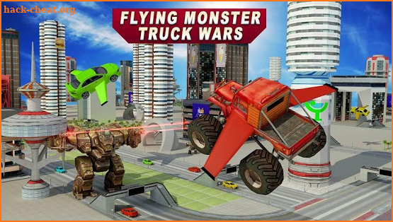 Flying Monster Truck Wars screenshot