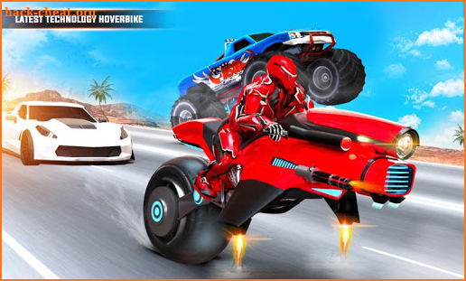 Flying Moto Robot Hero Hover Bike Robot Game screenshot