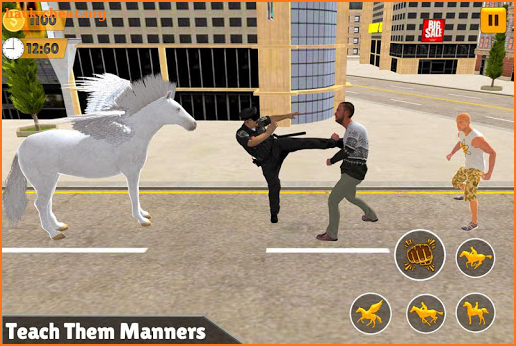 Flying Mounted Police Horse Crime Chase screenshot