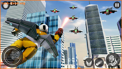 Flying Panda Robot Hero: Police Robot Attack screenshot