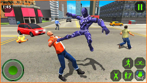 Flying Panther Robot Hero - Robot Black Hero Games screenshot