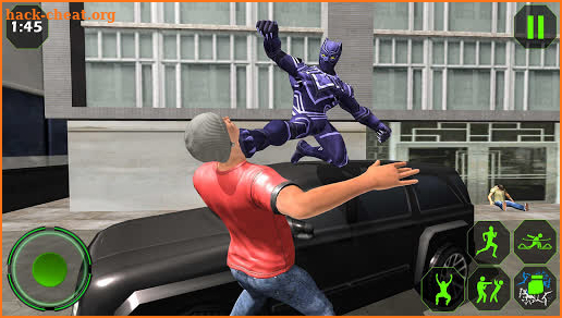 Flying Panther Robot Hero - Robot Black Hero Games screenshot