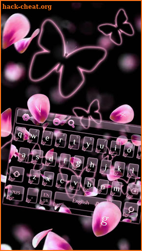Flying Petals Butterfly Keyboard screenshot