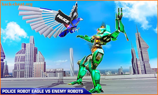 Flying Police Bike Eagle Transform Robot Bike Game screenshot